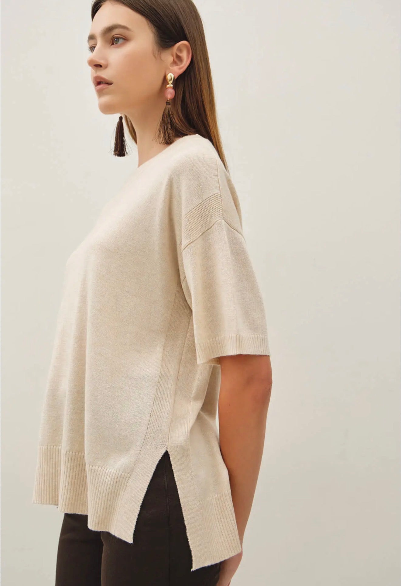 Knit blouse