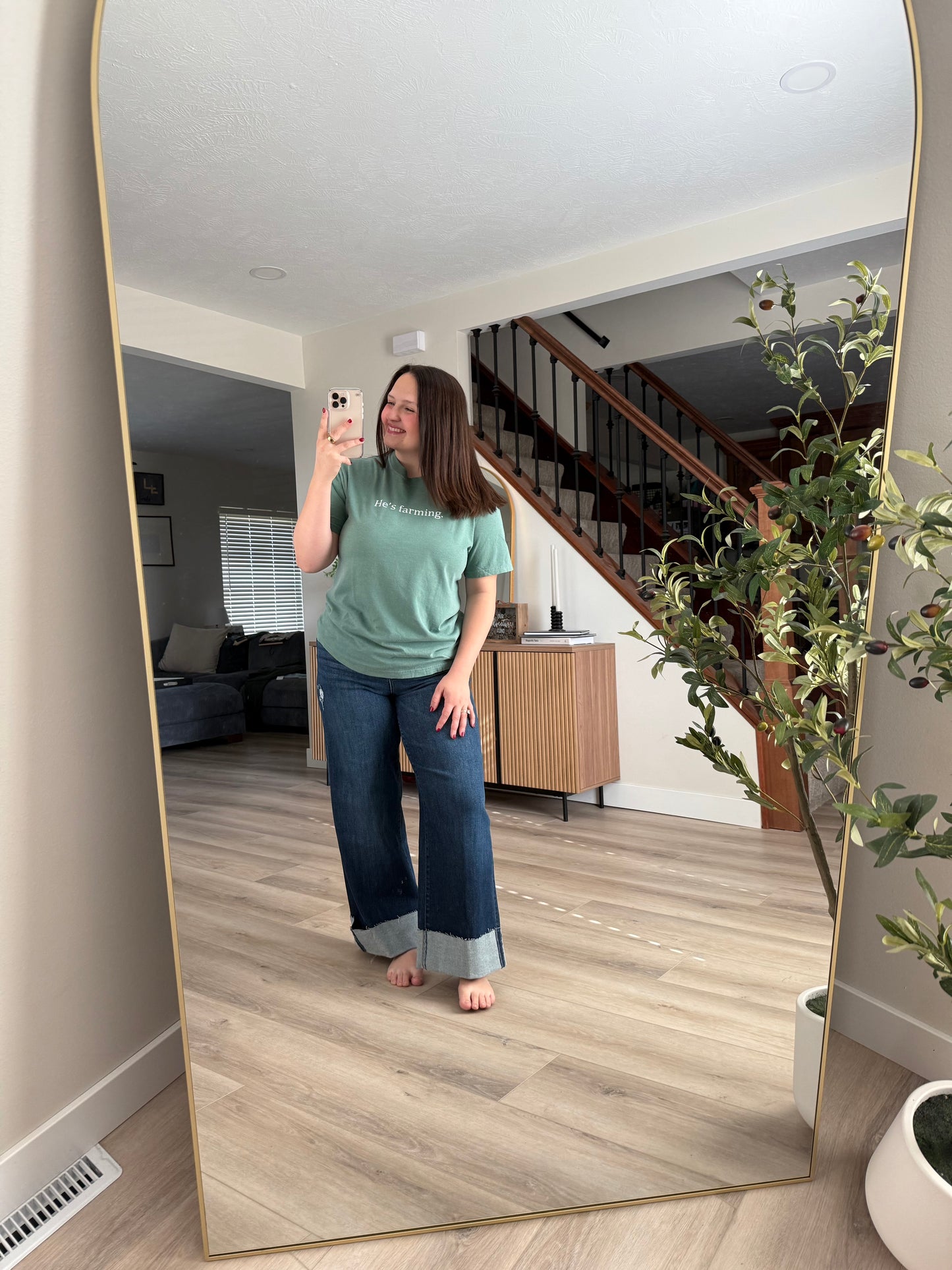 Sienna "He's Farming" tee shirt