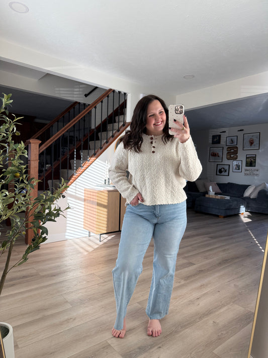 Quinn cable knit sweater