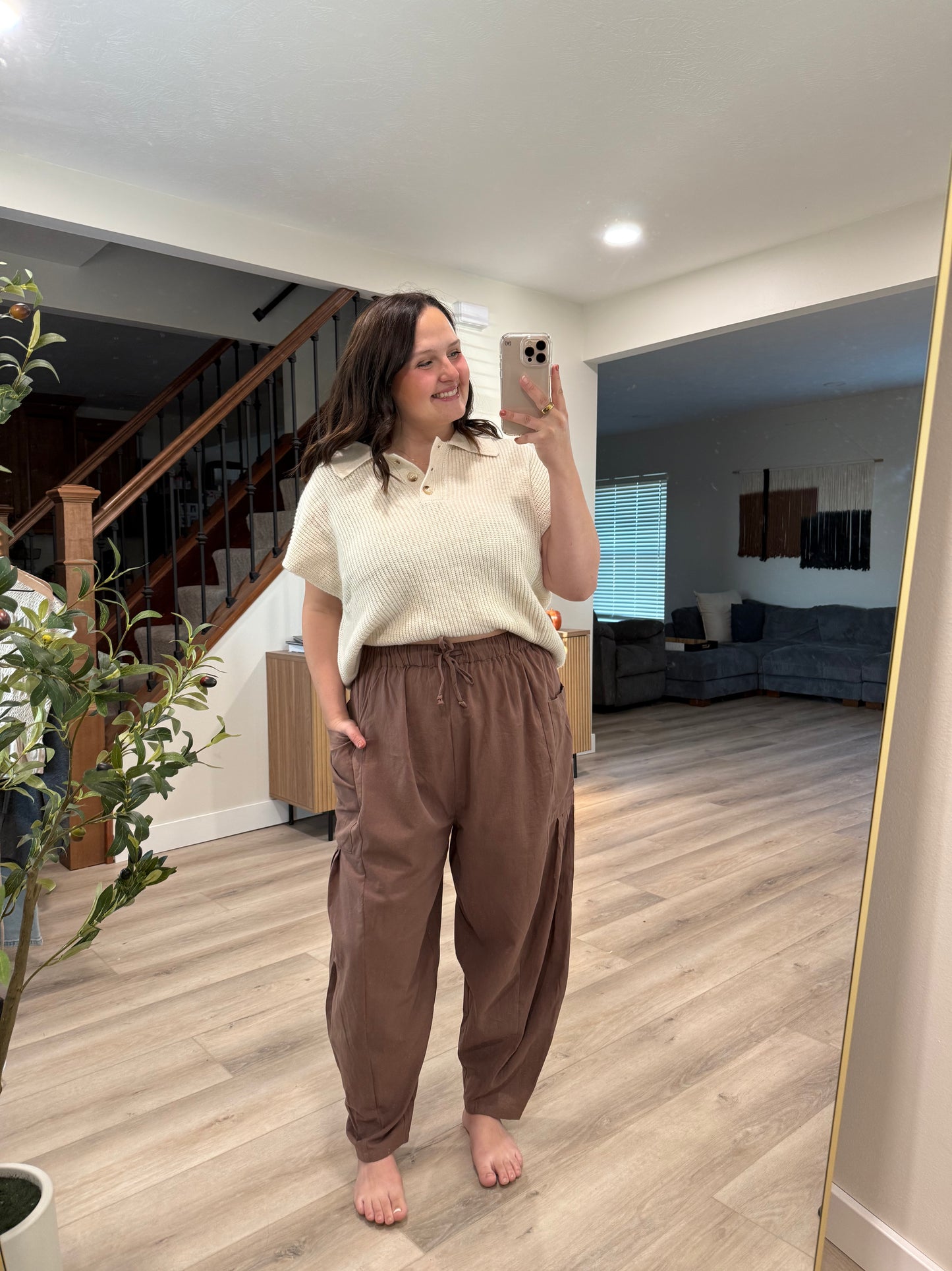 Clover Button Sweater Top