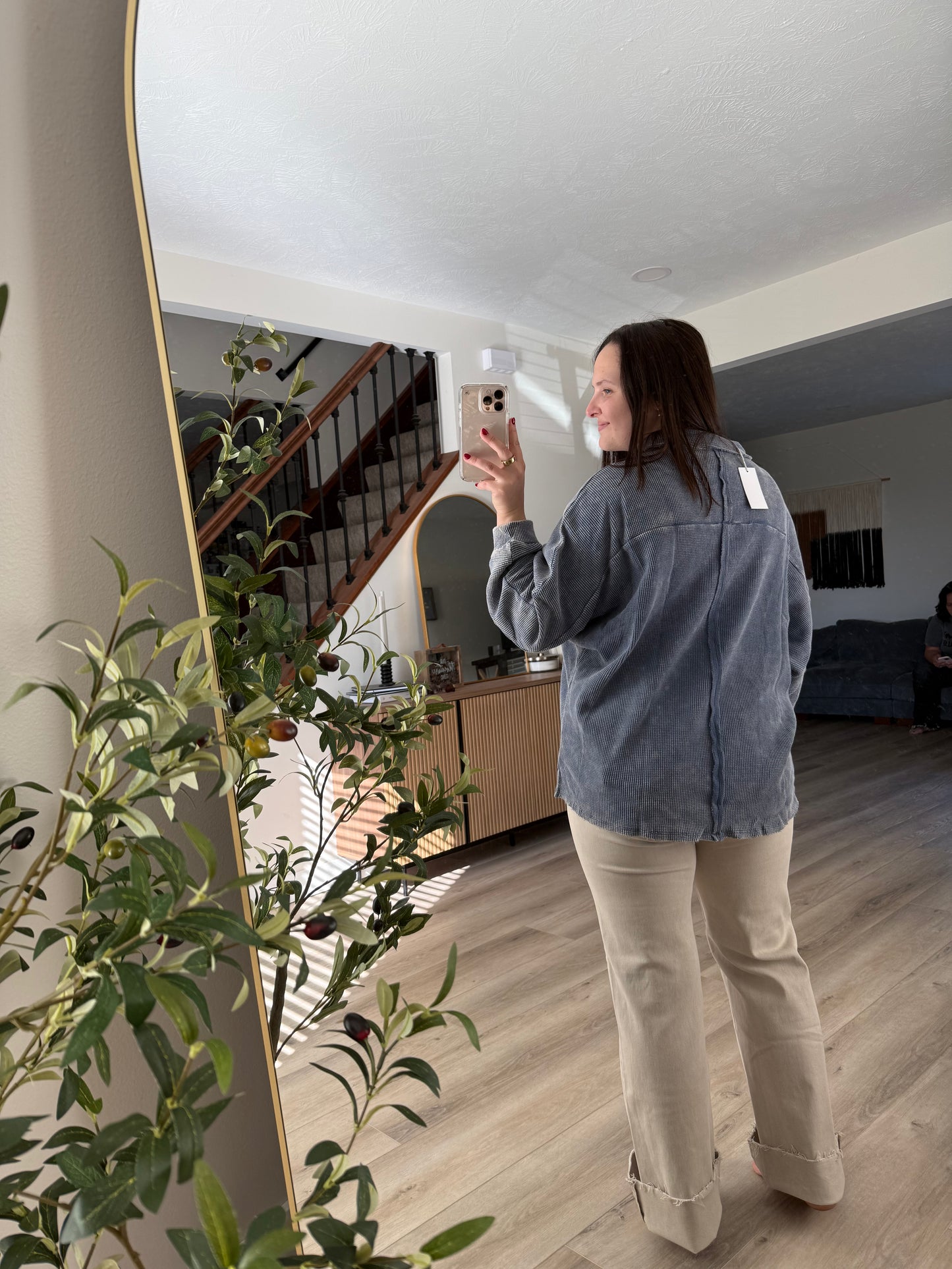 Briar mineral wash henley pullover