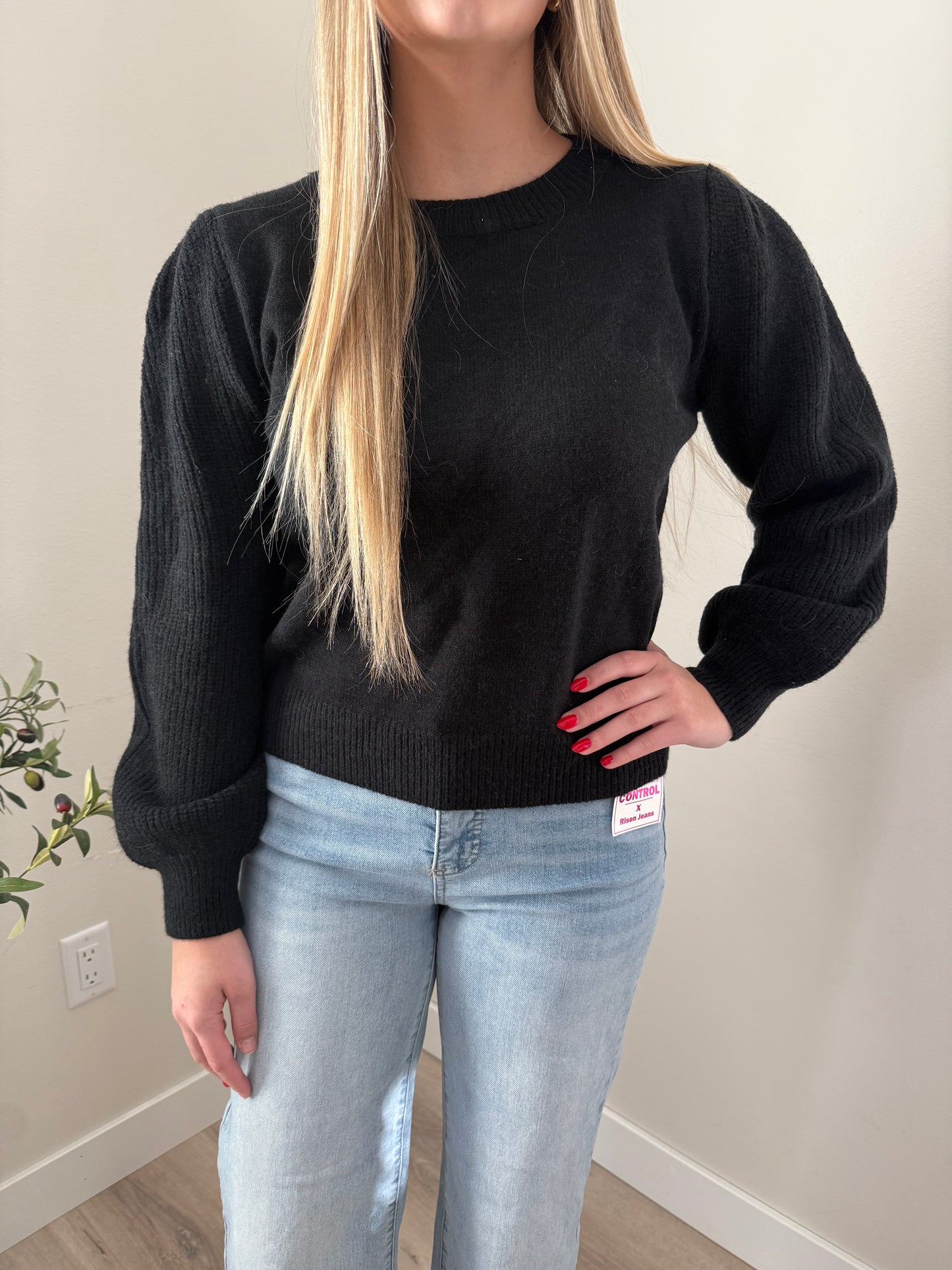 Jenna balloon Sleeve Sweater