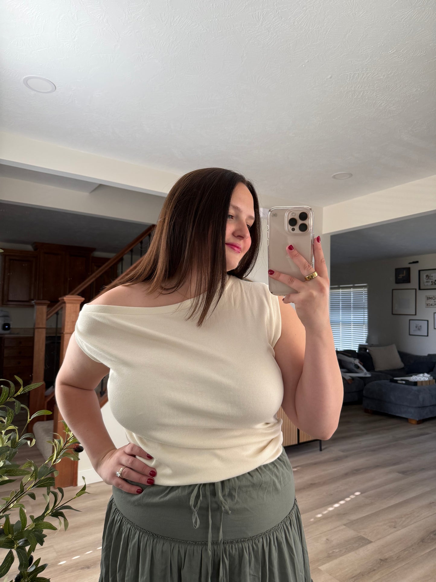 Clementine off the shoulder top