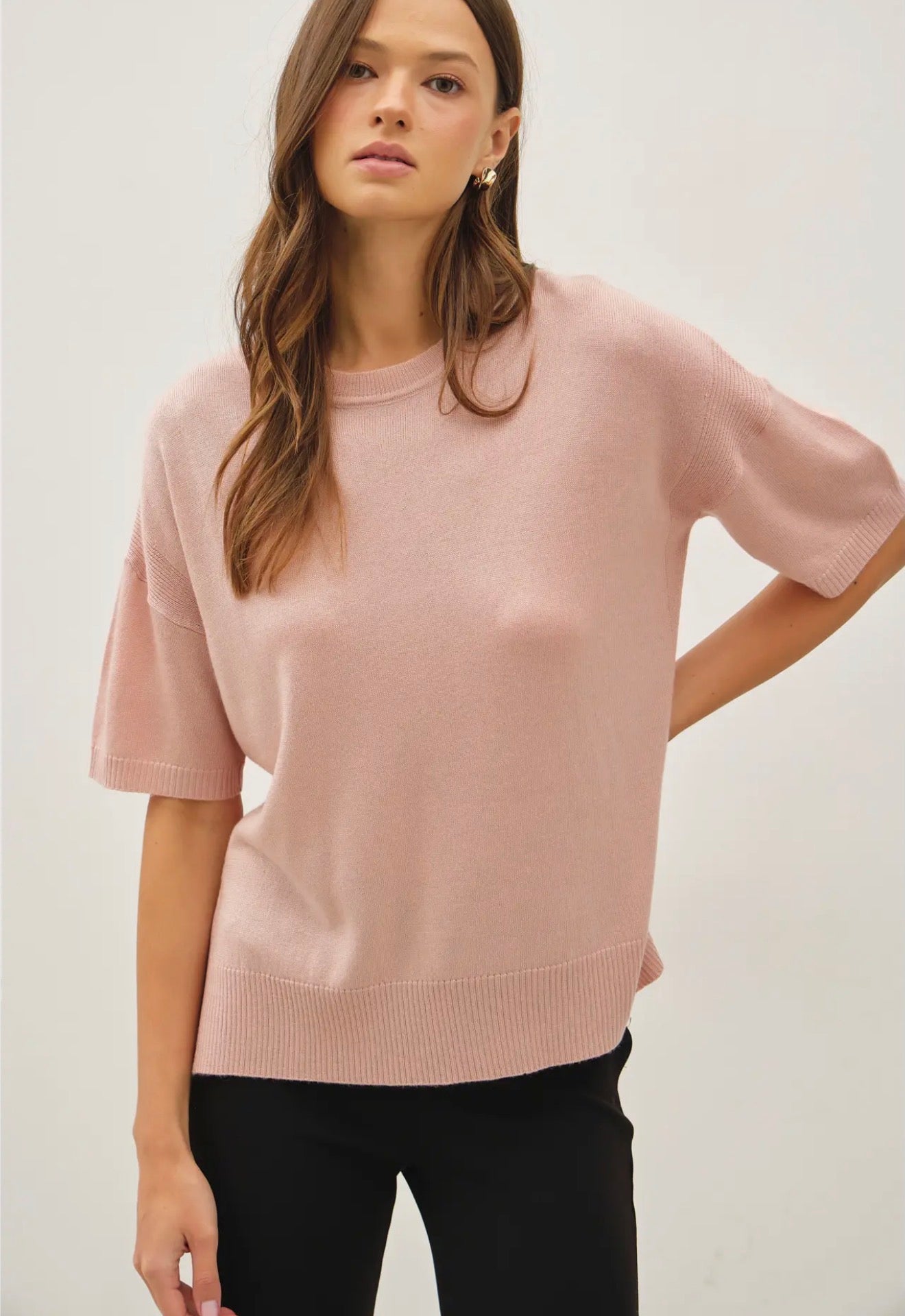 Knit blouse