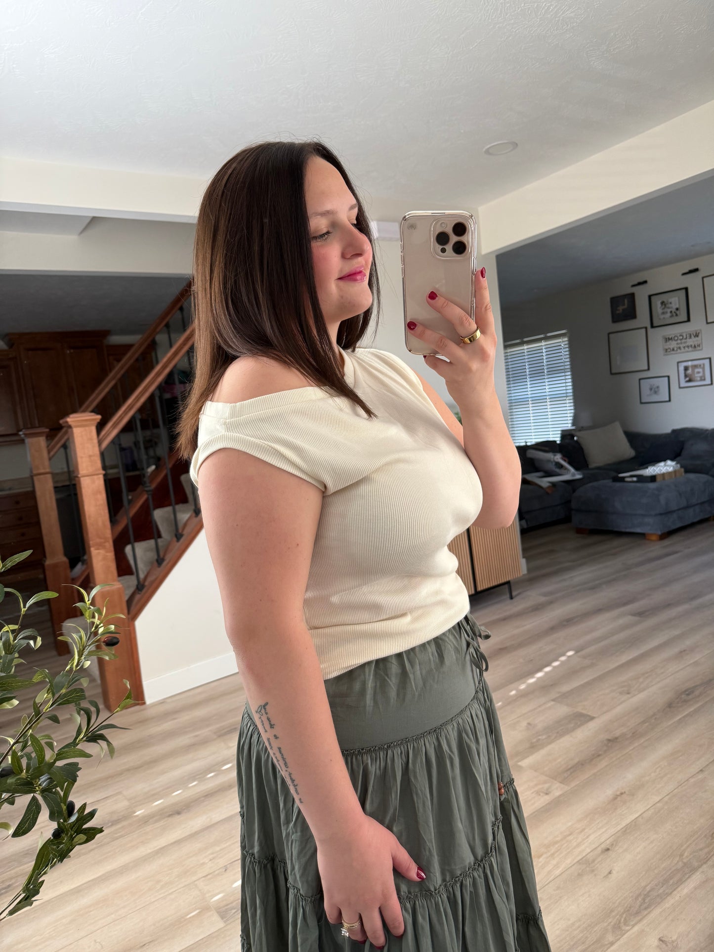 Clementine off the shoulder top