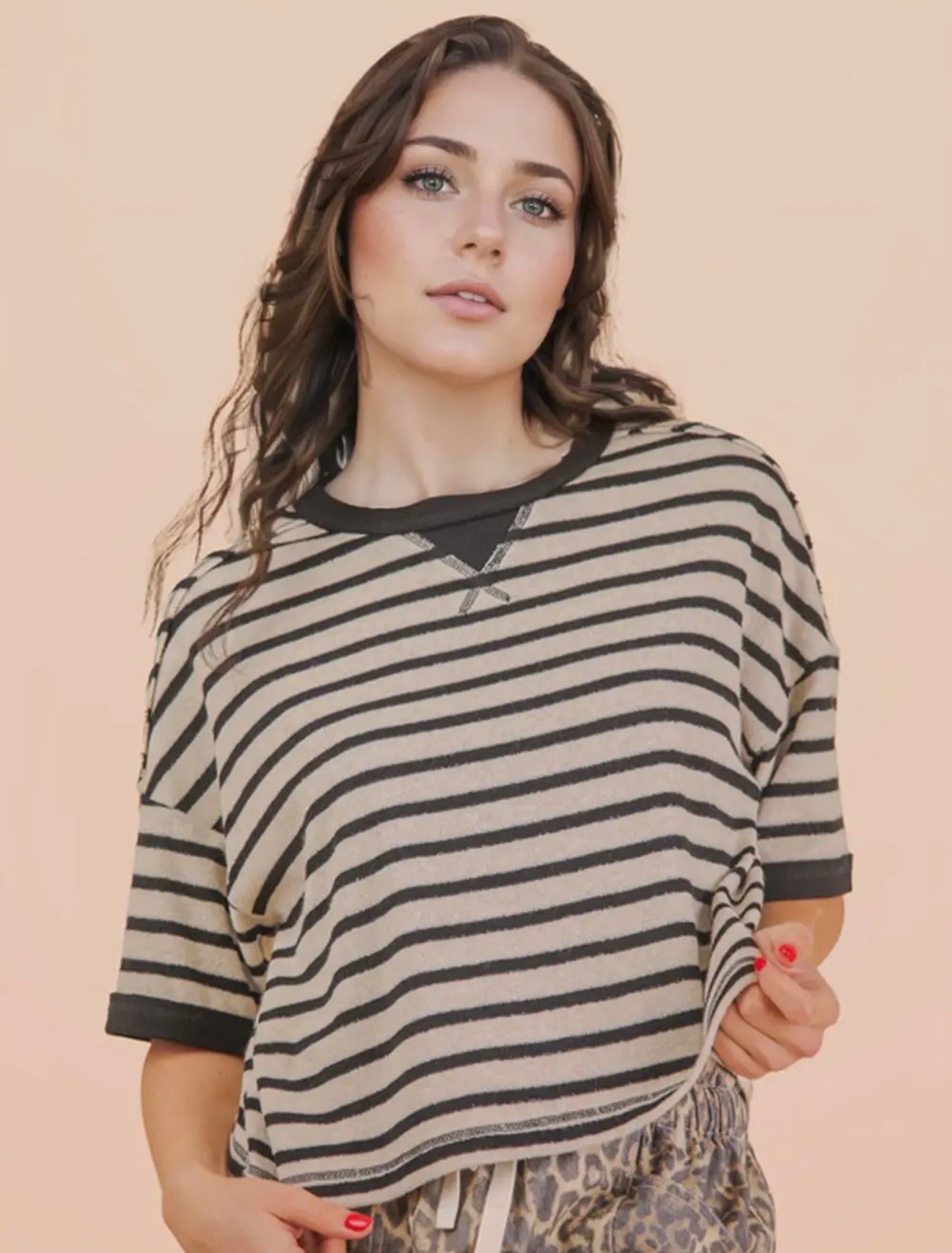 Iris stripped top