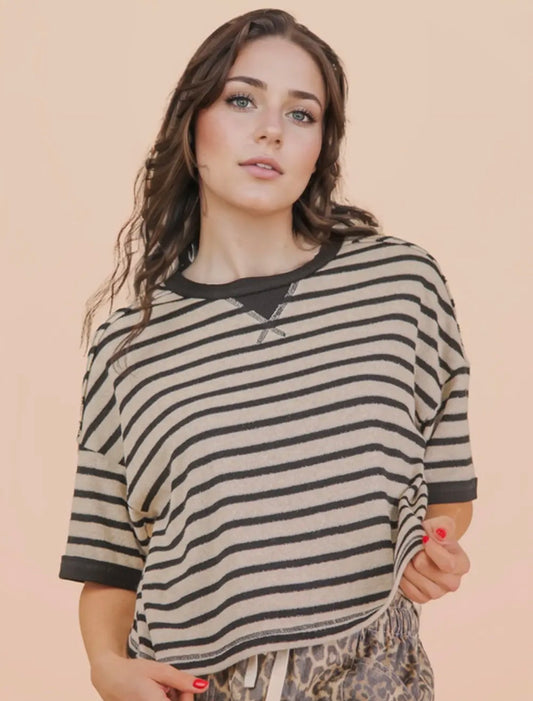 Iris stripped top