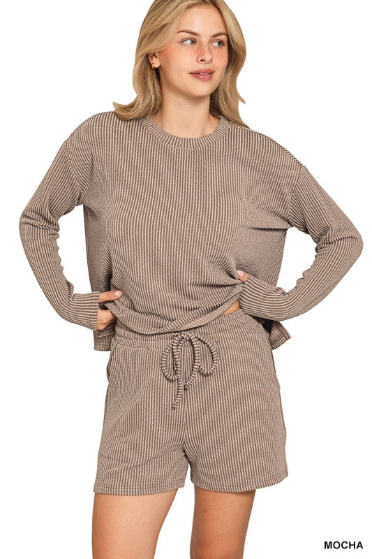 Faye ribbed set