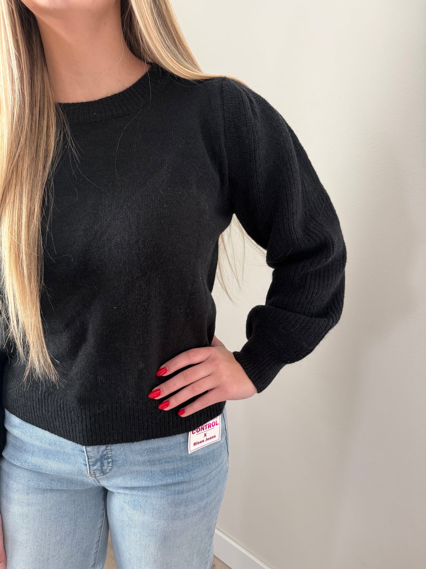 Jenna balloon Sleeve Sweater