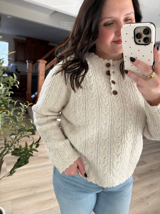 Quinn cable knit sweater