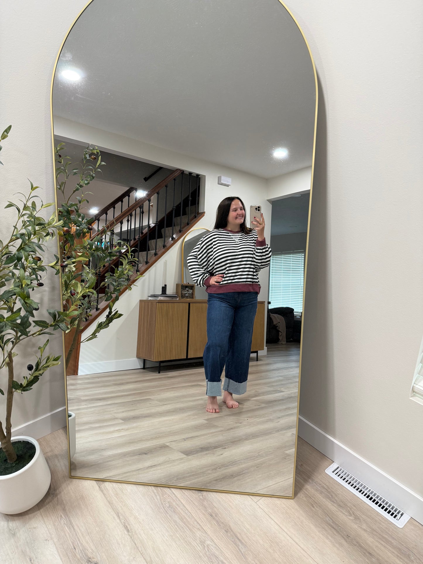 Violet Striped Pullover