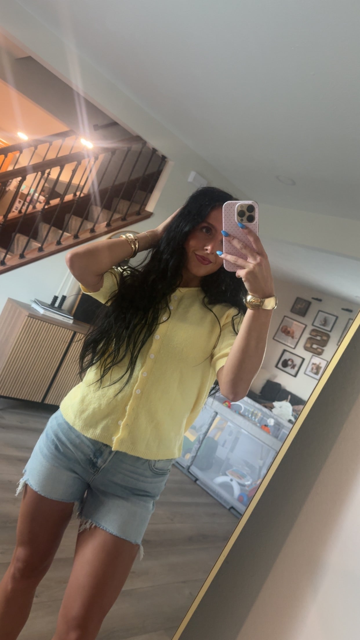 Elsie denim shorts