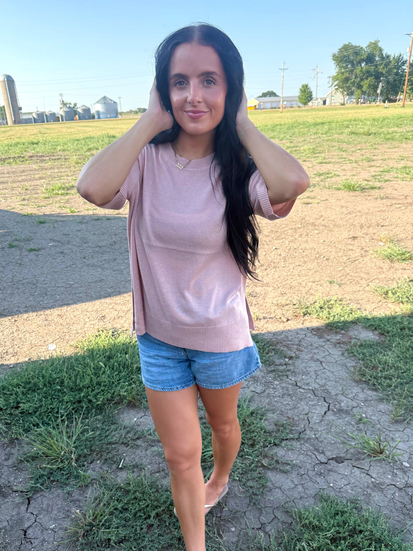 Knit blouse
