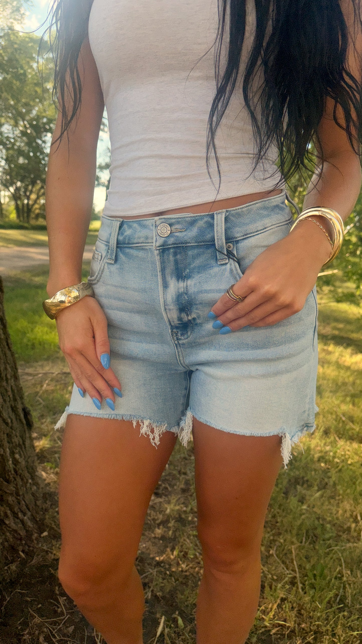 Elsie denim shorts