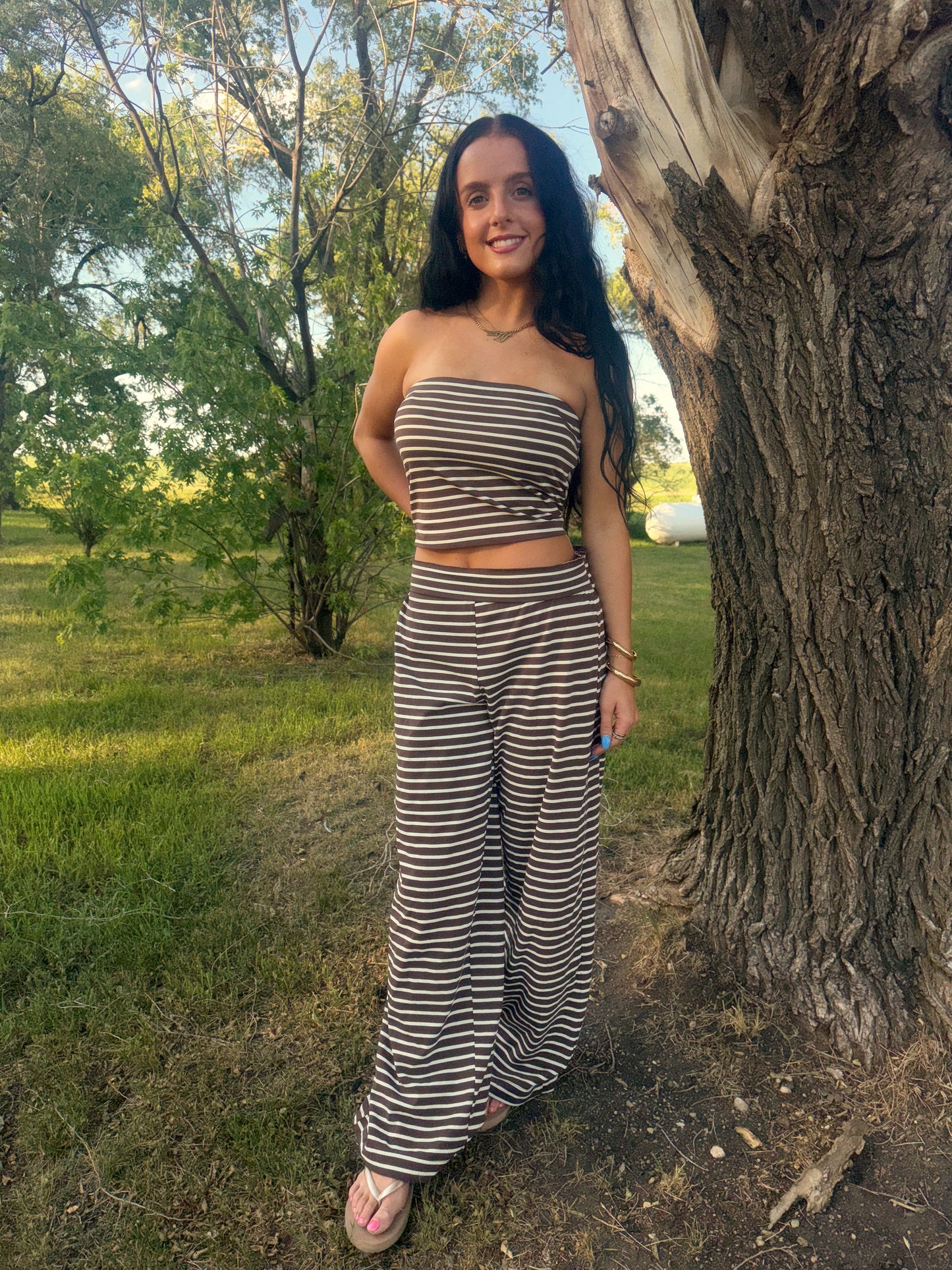 Hannah striped set